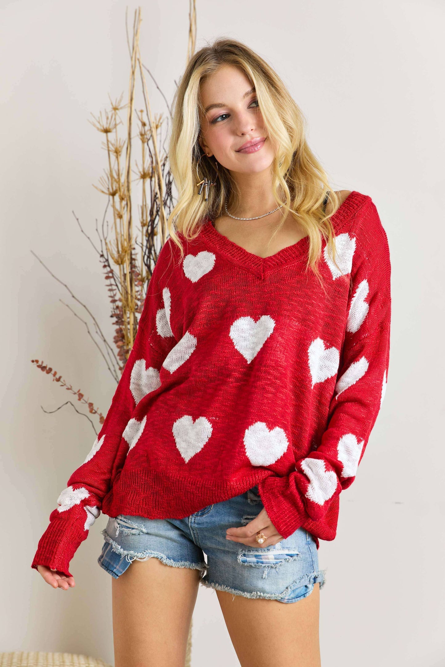 Red Heart Sweater