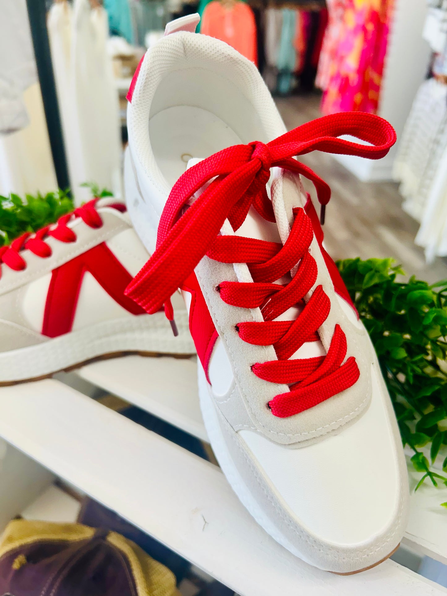 Red/White Tennis Shoe