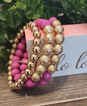 Gold & Pink - Set of 3
