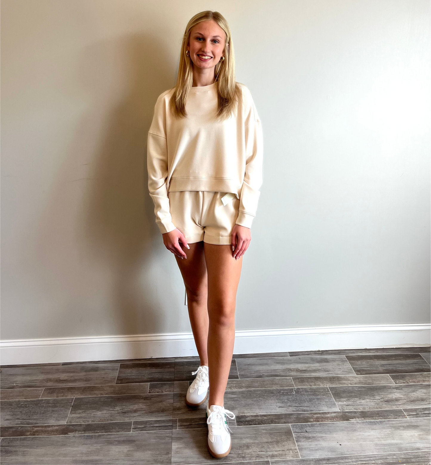 Pastel Rose Scuba Dropped Shoulder Sweatshirt