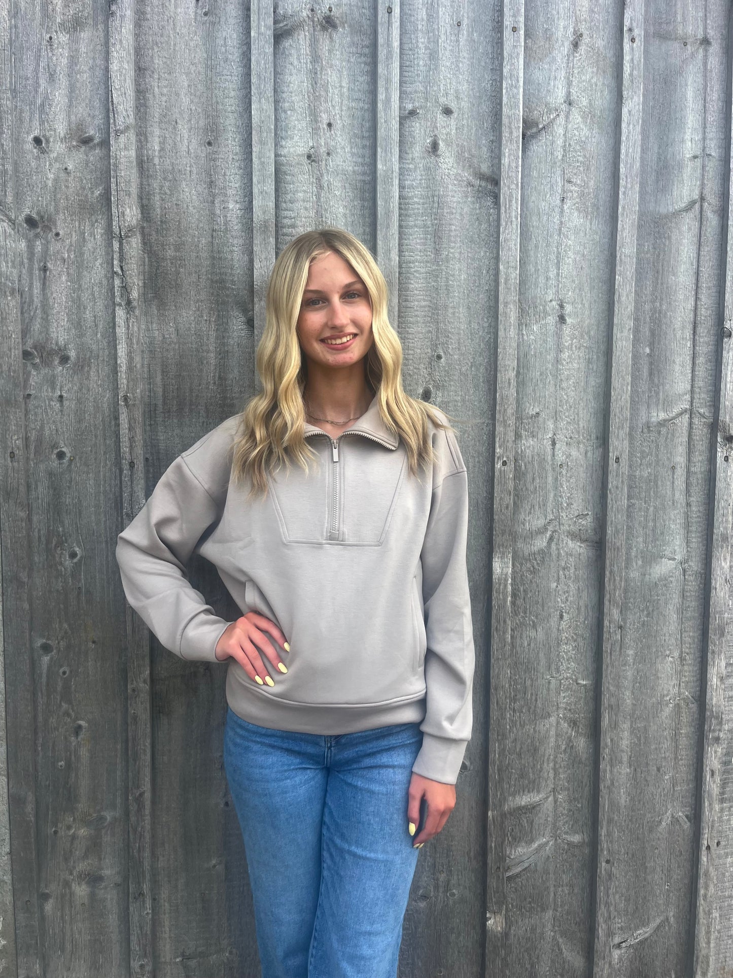 Ash Mocha Scuba Quarter Zip