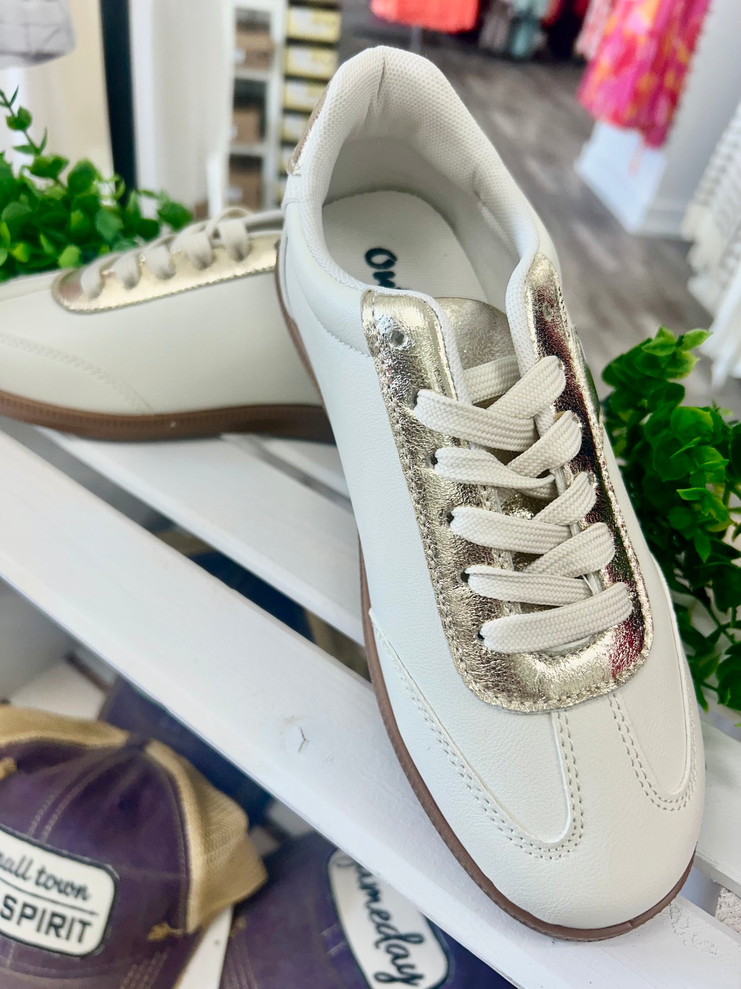 Gold combo shoe