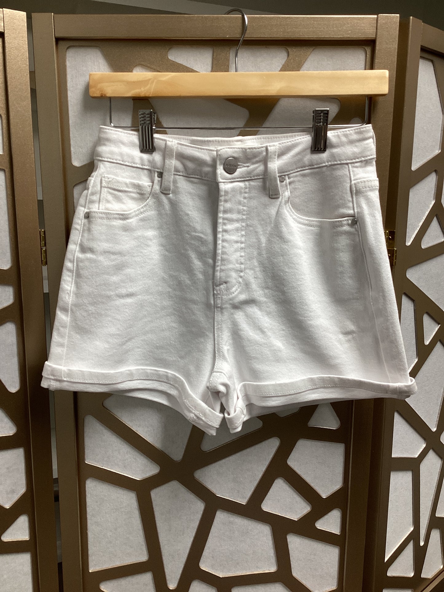 White Denim Short