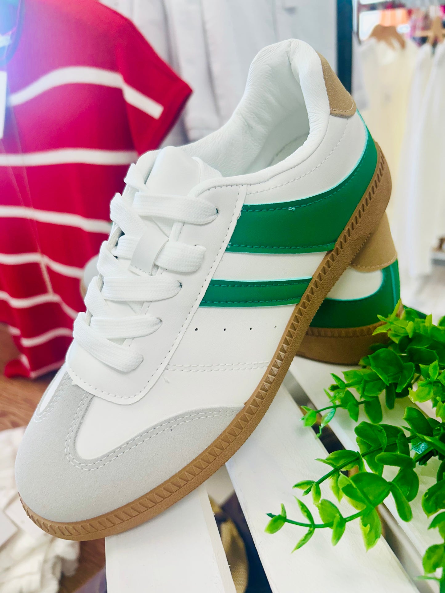 Green/White Shoe