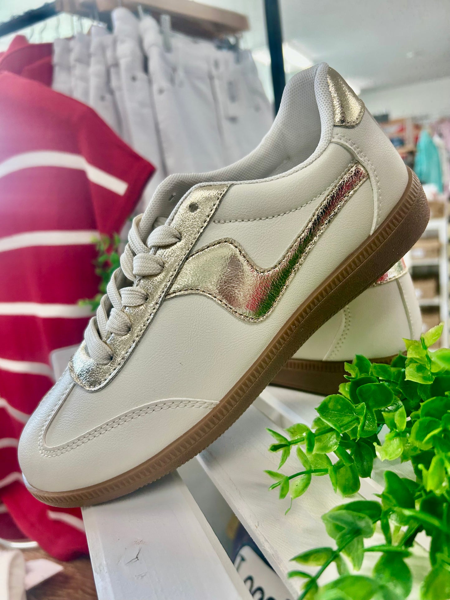 Gold combo shoe