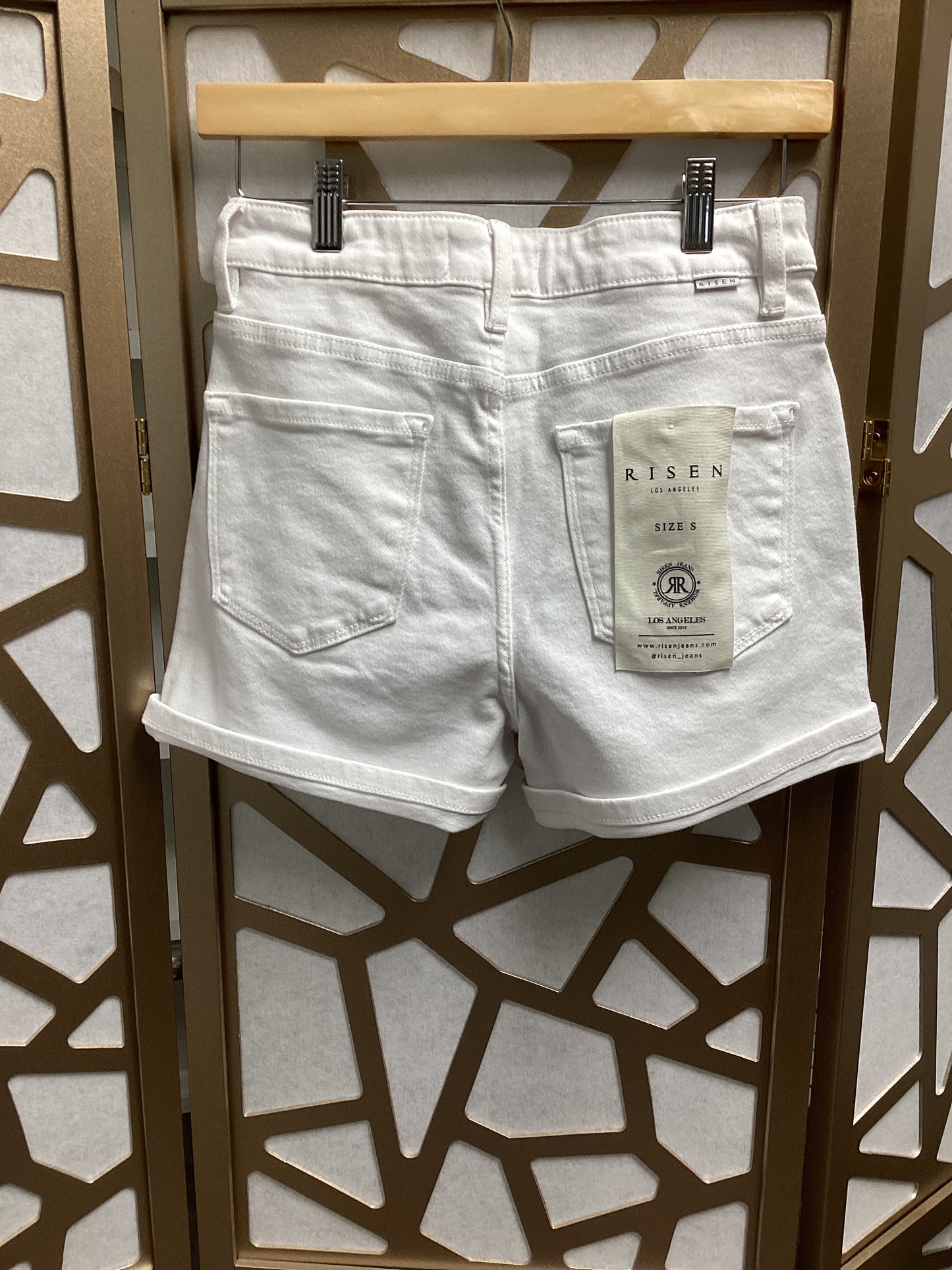 White Denim Short