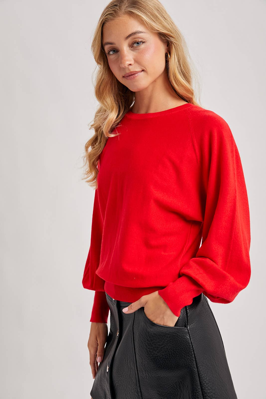 RUBY LIGHTWEIGHT KNIT SWEATER PULLOVER