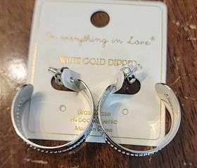 Wide Silver Hoops