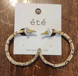 Gold Link Hoops