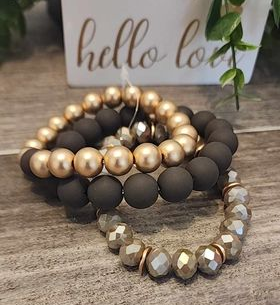 Gold & Chocolate - Set of 3