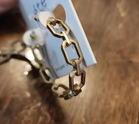 Gold Link Hoops