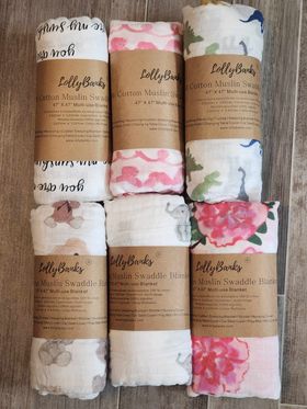 Lolly Banks Muslin Swaddle Blanket