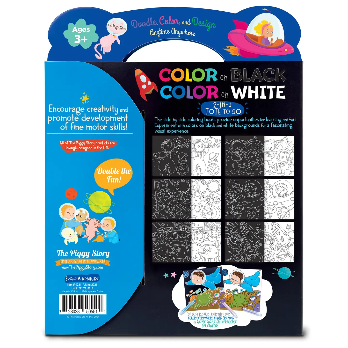 Color on Black & Color on White Tote