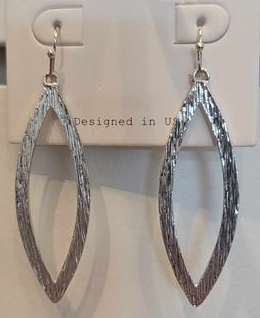 Silver Leaf Shape Dangle