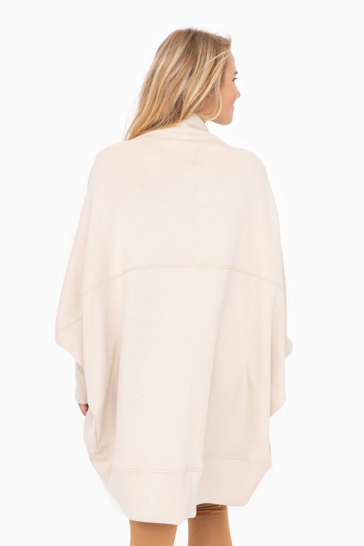 Natural Elevated Cocoon Style Cardigan