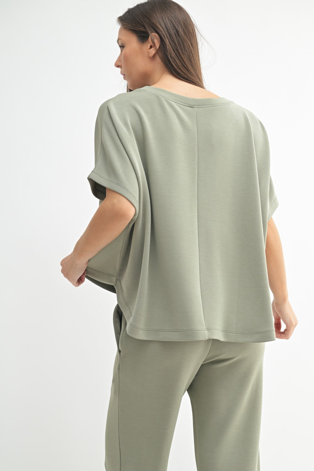 Shadow Simple Scuba Wide-Leg Pant