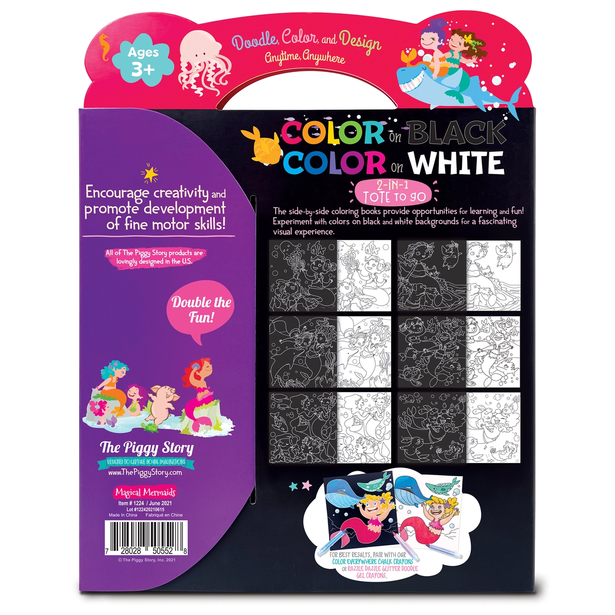 Color on Black & Color on White Tote