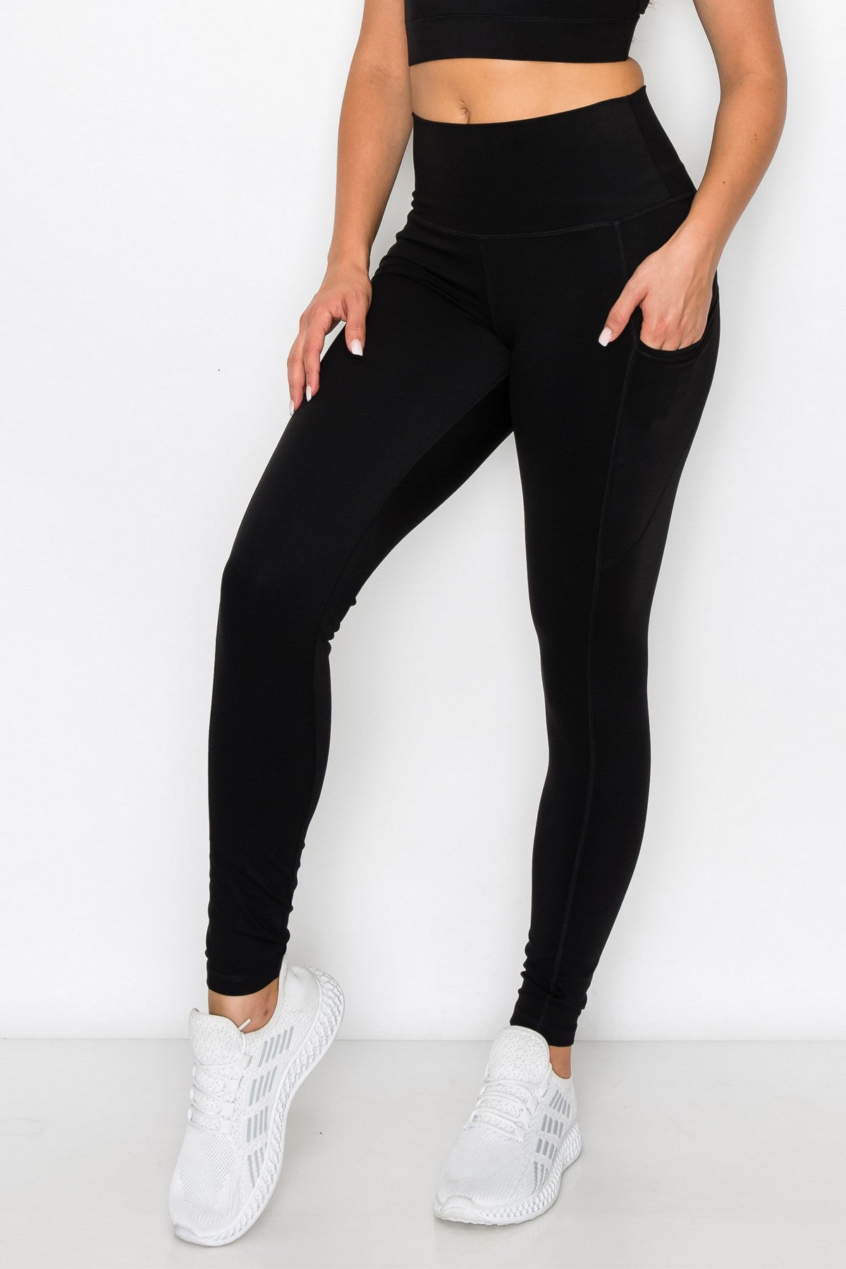 Butter-Soft Pocketed Activewear Leggings - Blk – Blessed Trio Boutique