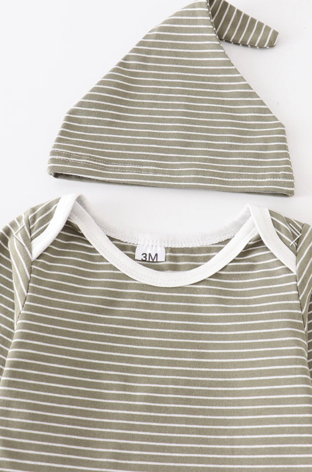 Baby Green Stripe 3-Pc Set