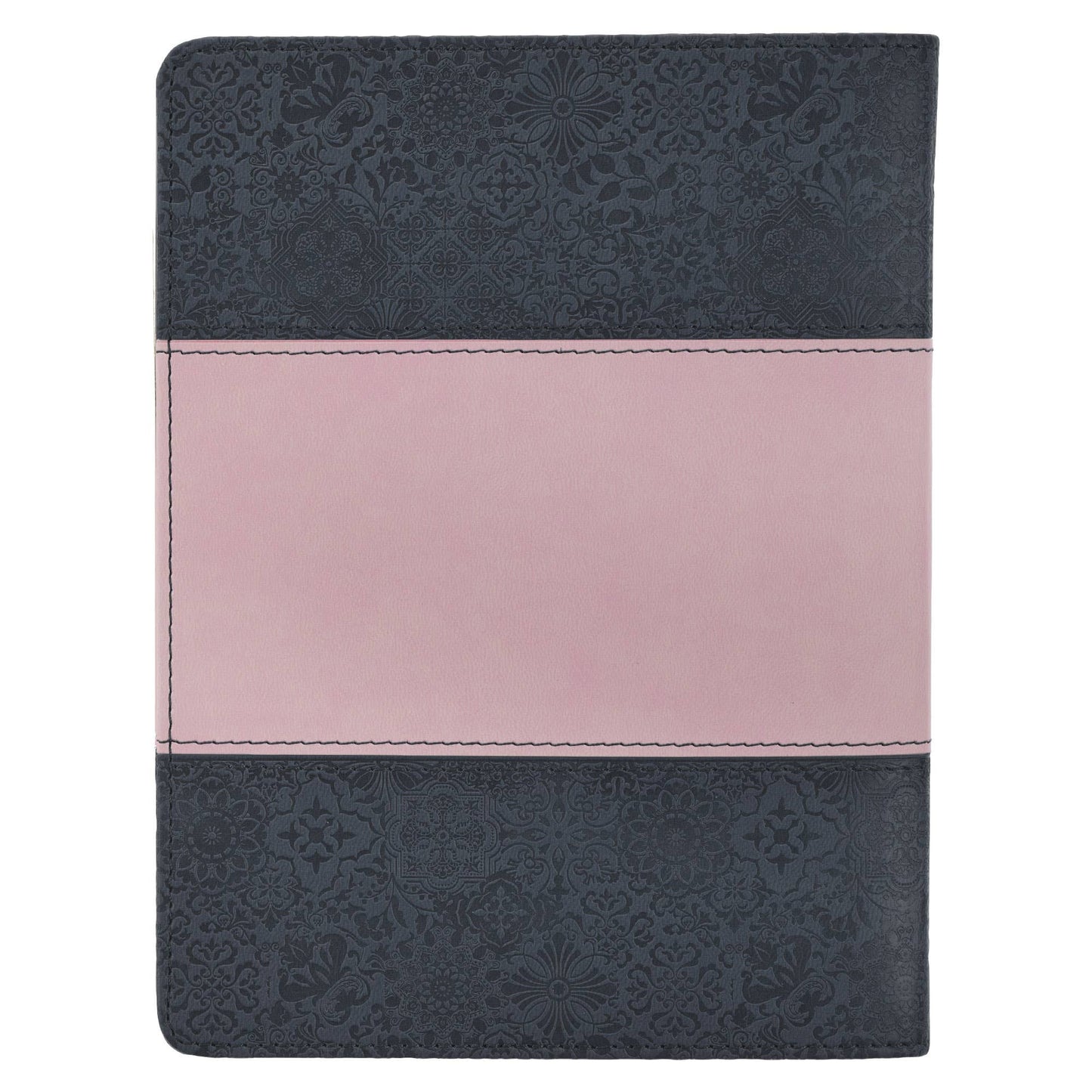 Life Lessons for Mom Gray and Pink Faux Leather Gift Book