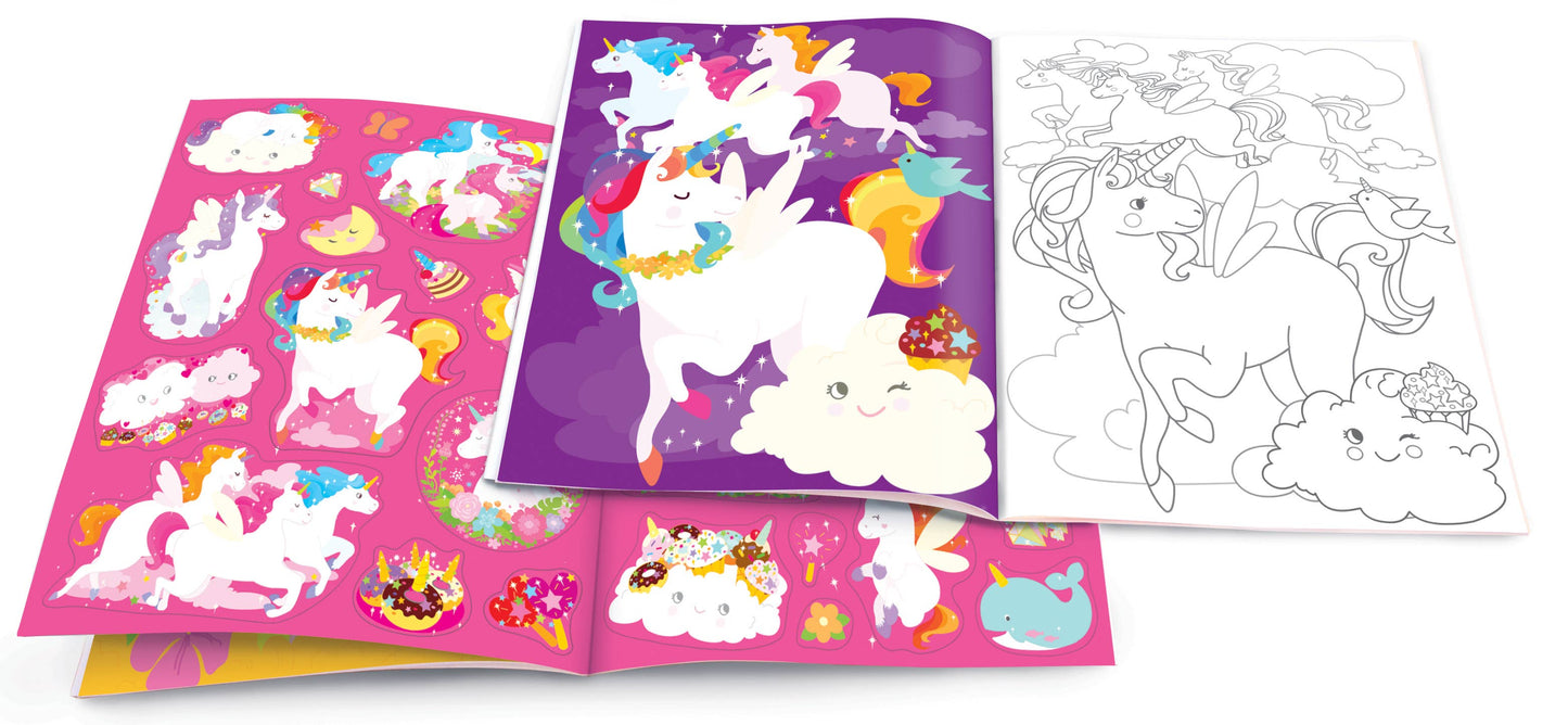 Unicorn Land Dry Erase Coloring Book