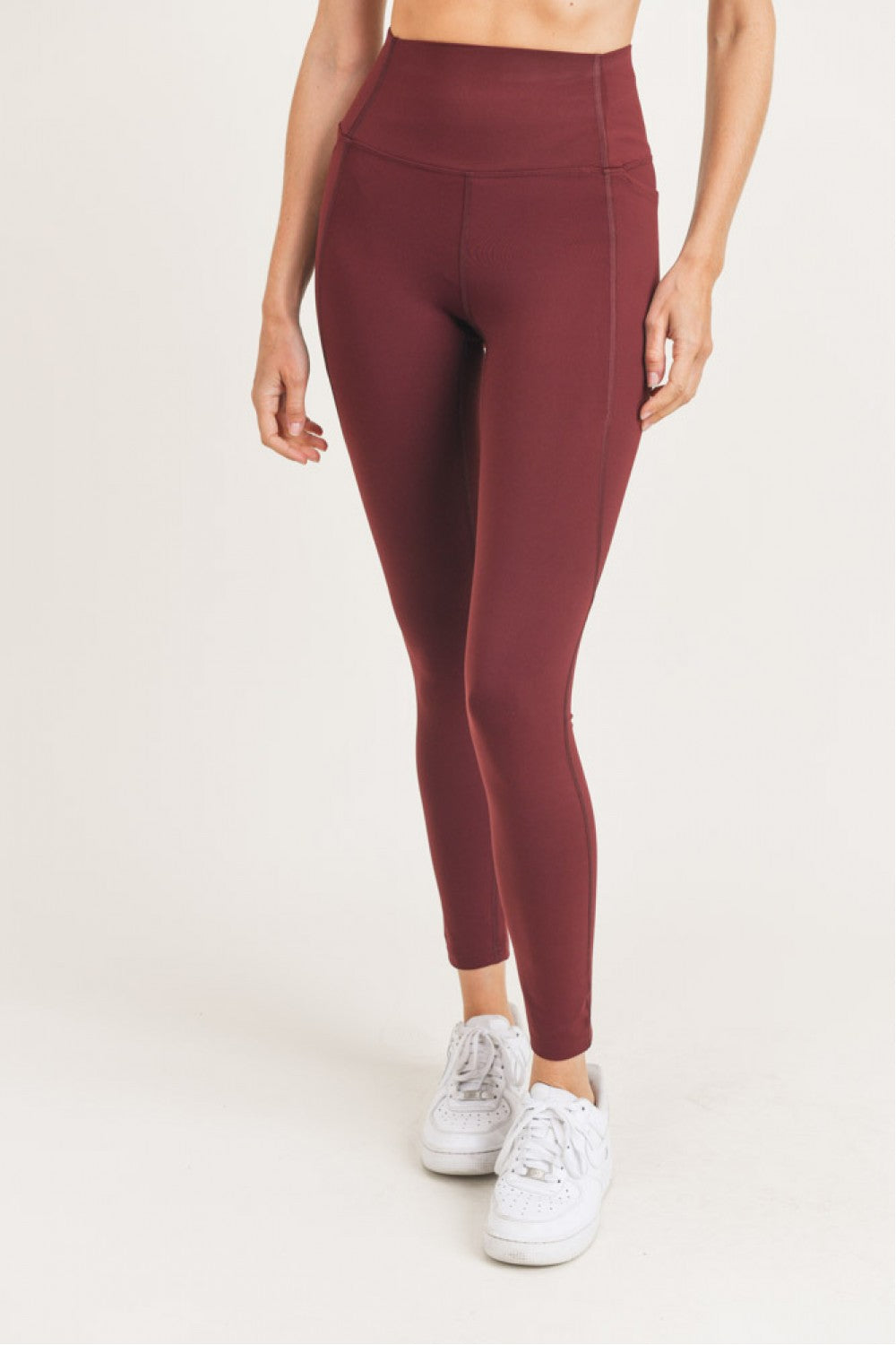 Waist Shaper Highwaist Leggings - Burgundy