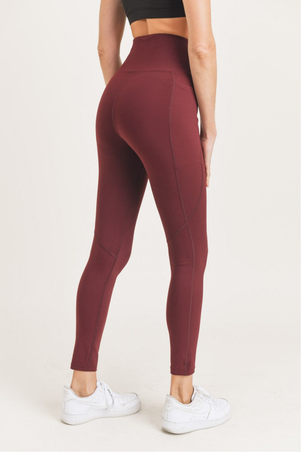 Waist Shaper Highwaist Leggings - Burgundy