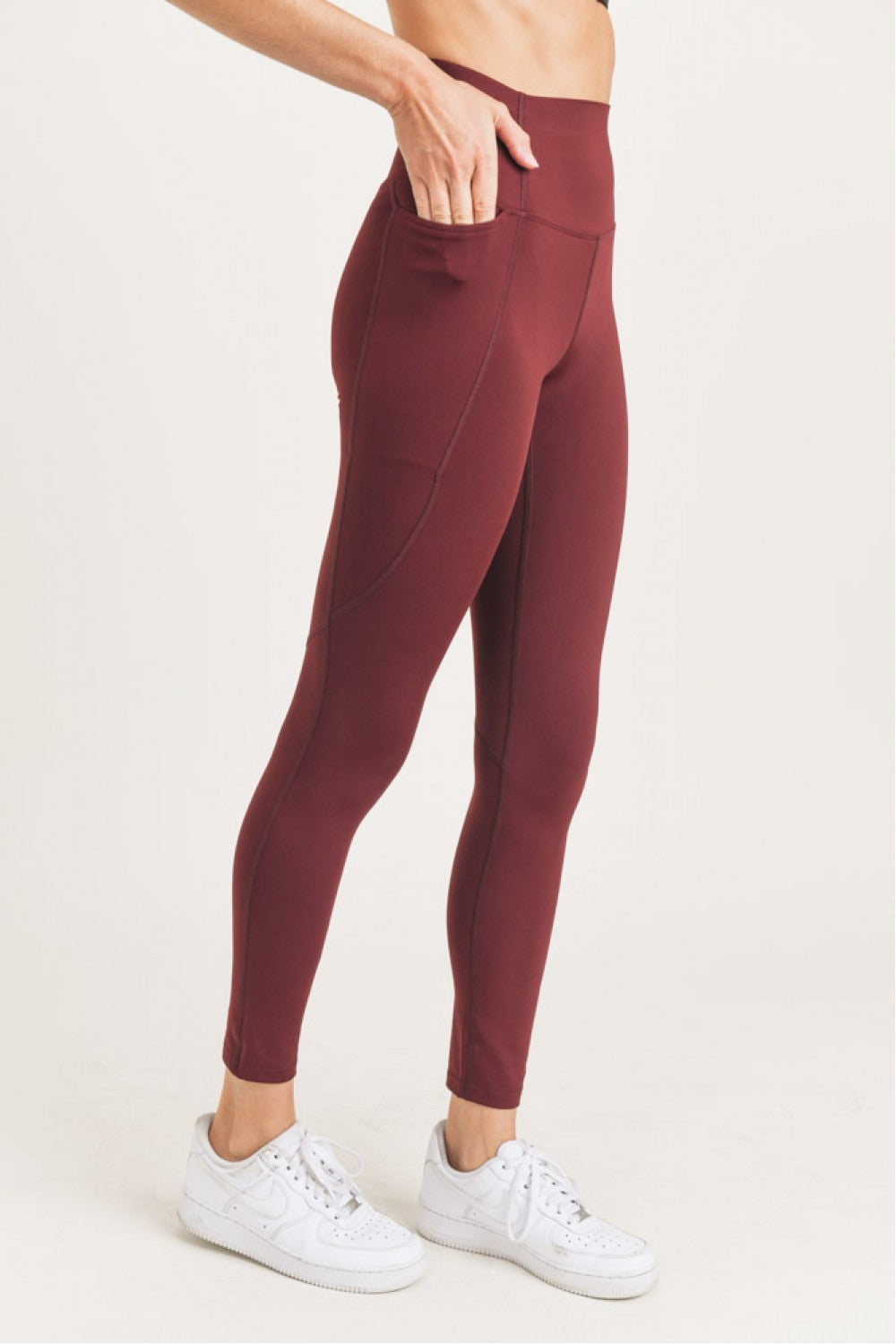 Waist Shaper Highwaist Leggings - Burgundy