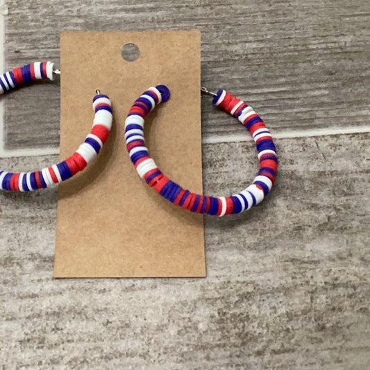 Red, White & Blue Hoops
