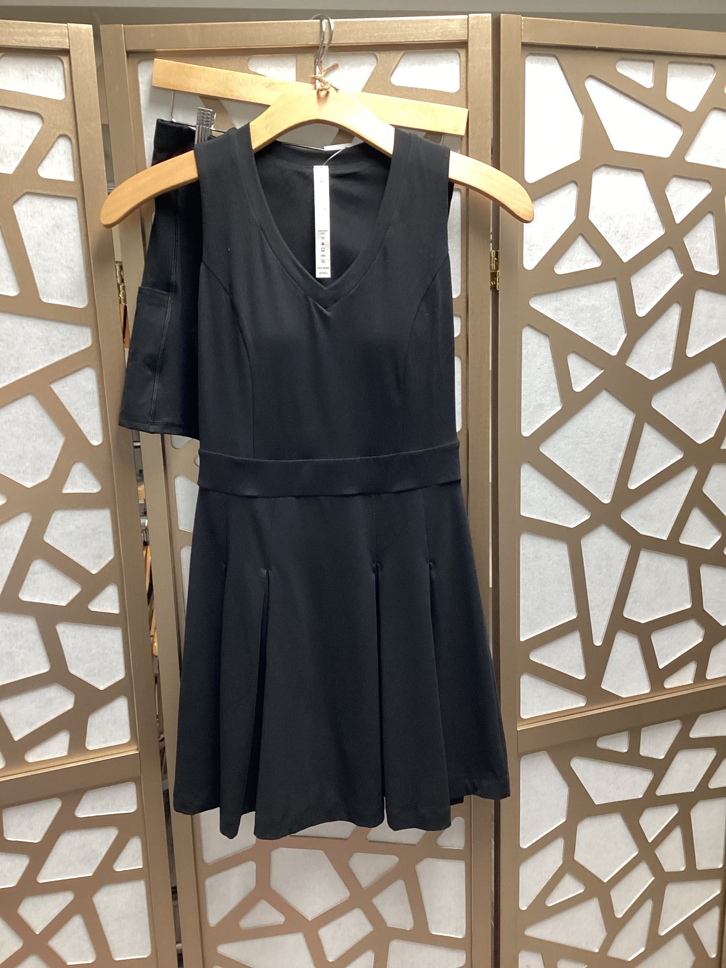 Black Butter V-Neck Golf Dress with Shorts