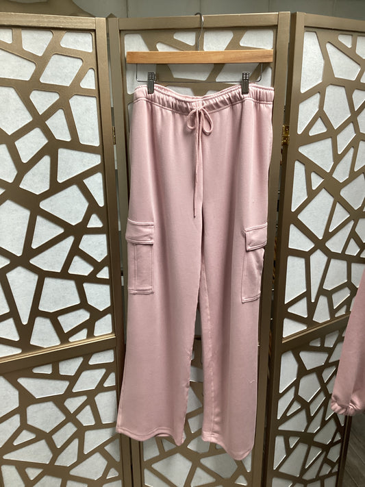 Pink Stone Accent Cargo Pants