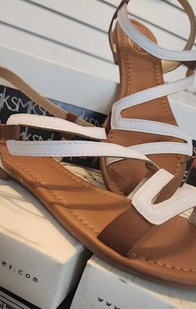 Makers White Strappy Sandal