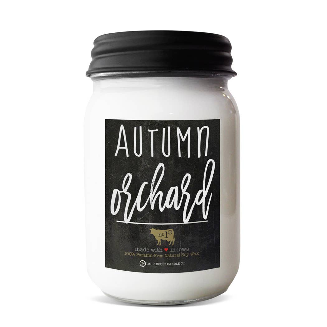 13 oz Mason Jar Candle: Autumn Orchard