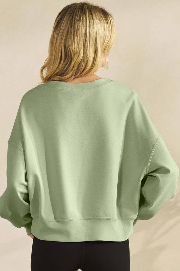 Women's Cotton Modal Crewneck Short Pullover