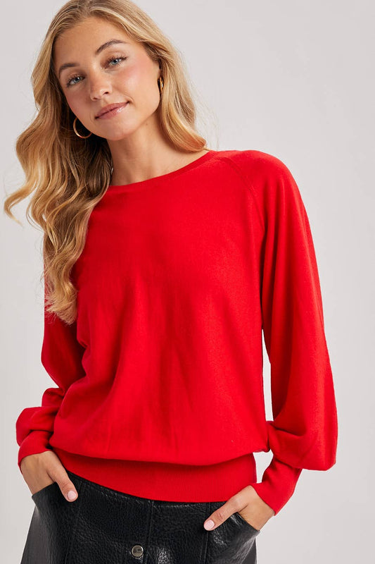 RUBY LIGHTWEIGHT KNIT SWEATER PULLOVER