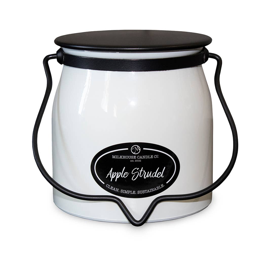 16 oz Butter Jar Candle: Apple Strudel