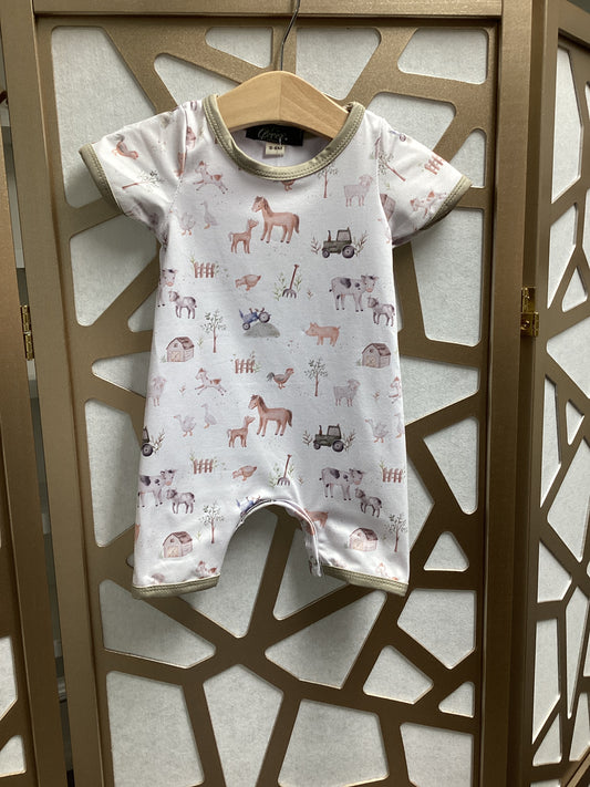 Mini Farm Boy Romper