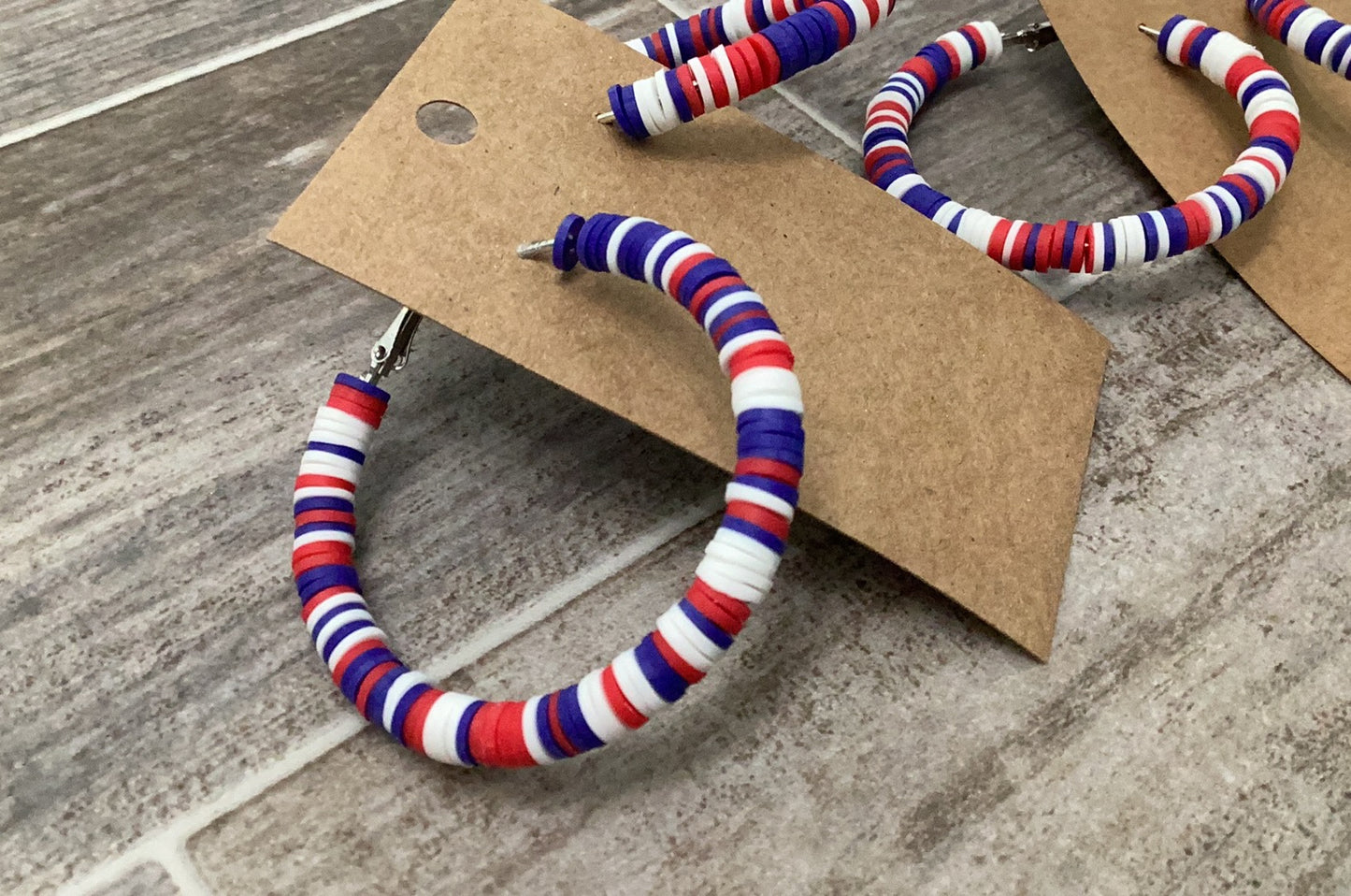 Red, White & Blue Hoops