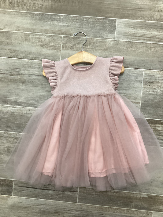 Dusty Pink Shimmer Tutu Dress