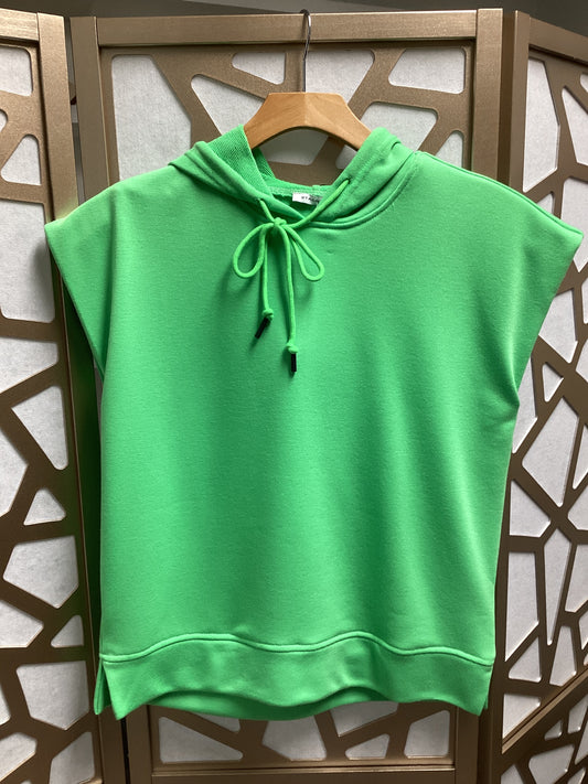 Green Terry Pullover Hoodie