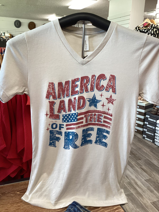 America Land of the Free Tee