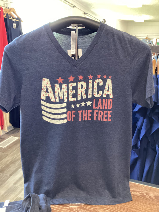 America Land of the Free Tee