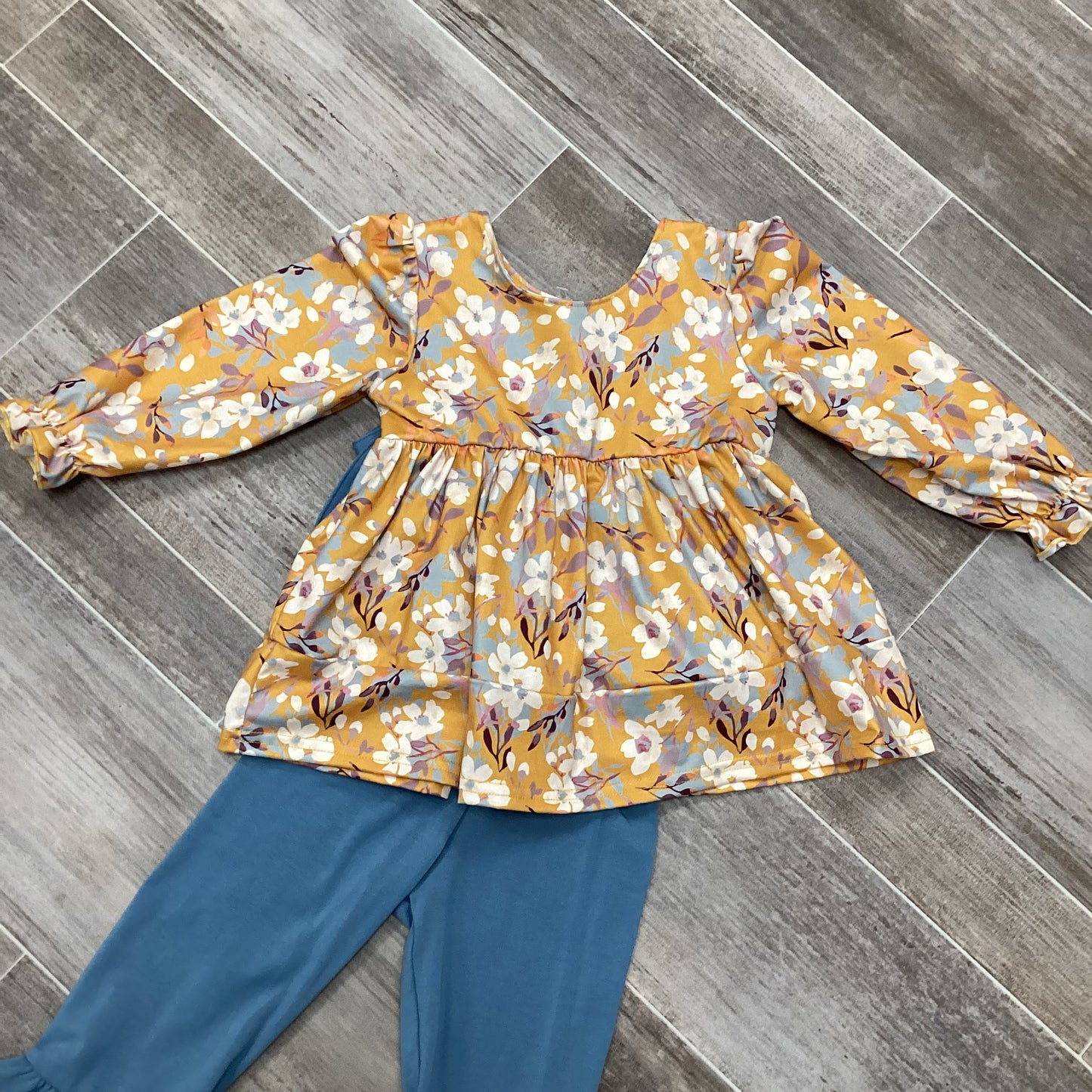 Mustard Floral Set