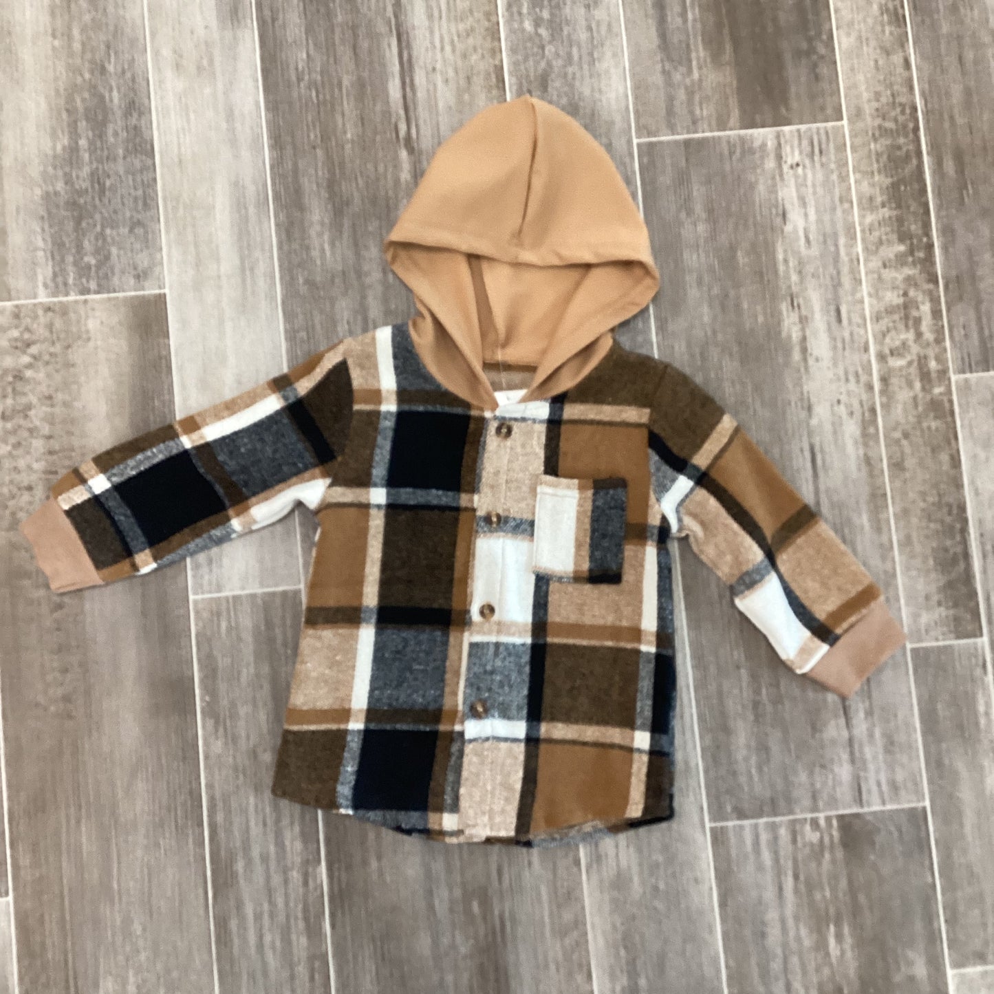 Brown Plaid 2Pc Set