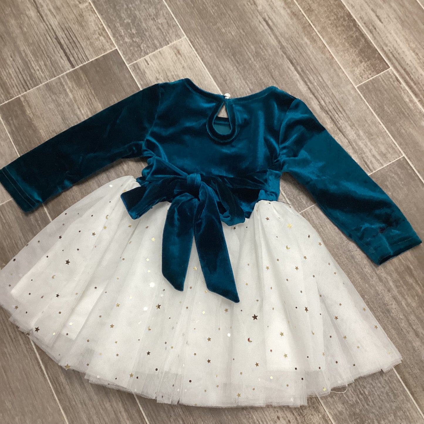 Navy Velvet Tutu Dress