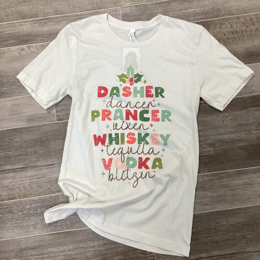 Reindeer & Booze Holiday Tee