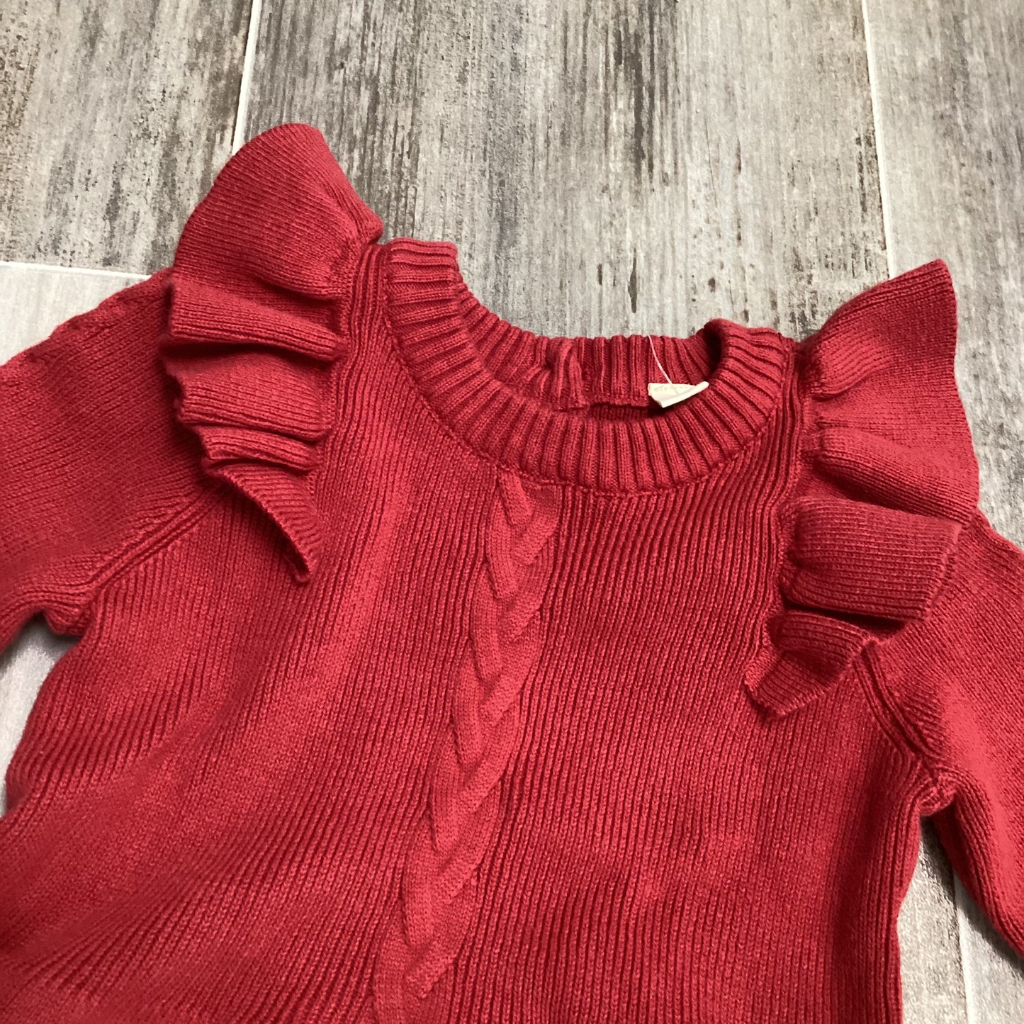 Red Knitted Sweater Dress