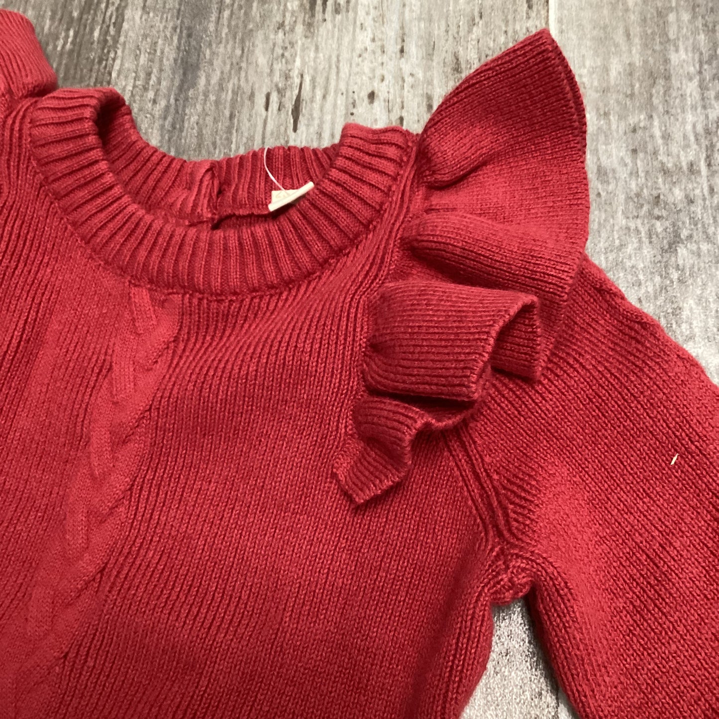 Red Knitted Sweater Dress