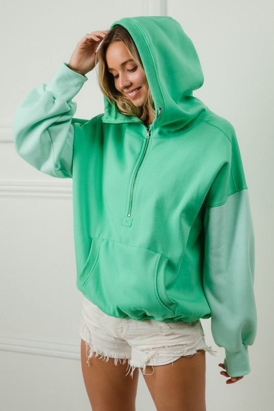 Jade ColorBlock Hoodie