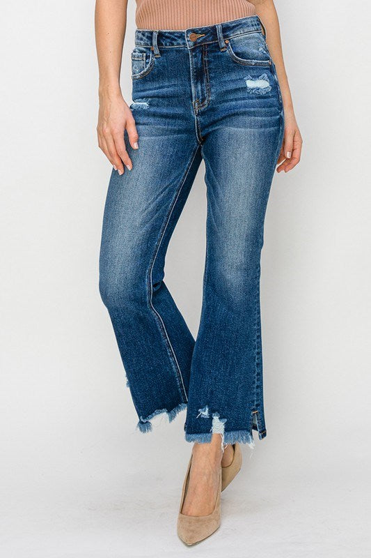 PLUS High Rise Ankle Flare Jean